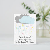 ベビー玩具シャワー/ベビースシャワー招待状 インビテーションポストカード (スタンド正面)