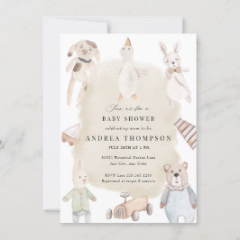 ベビー玩具 |ヴィンテージの赤ちゃん 招待状