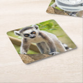 ベビー環形雑音 スクエアペーパーコースター (アングル)