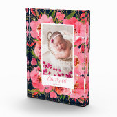 ベビー生まれたばかりのガールフローラカスタムフォトブロック フォトブロック (右)