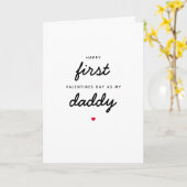 ベビー生まれたばかりのファーストValentines Day As My Daddyパパ カード (黄色い花)