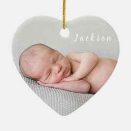 ベビー生まれたばかりの写真飾りメリークリスマスツリー セラミックオーナメント