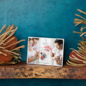 ベビー生まれたばかりの誕生統計フォトコラージングモノグラム フォトプラーク (側面)