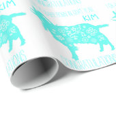 ベビー生まれイン山羊パーソナライズされた年W紙 ラッピングペーパー (ロールコーナー)