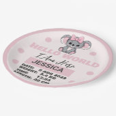 ベビー生まれ詳細 ペーパープレート (アングル)