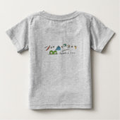 ベビー用のジャンピーピート ベビーTシャツ (裏面)