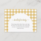 ベビー用の小さなアヒルのアヒル赤ちゃんシャワー本 エンクロージャーカード (正面)