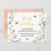 ベビー用の小さなミツバチの赤ちゃんシャワーブック ポストカード (正面/裏面)