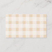 ベビー用の小さな餃子の赤ちゃんシャワーブック エンクロージャーカード (裏面)