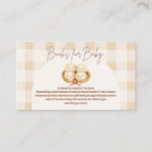 ベビー用の小さな餃子の赤ちゃんシャワーブック エンクロージャーカード (正面)