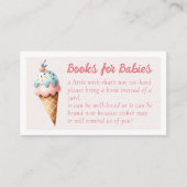 ベビー用の書籍アイスクリームスクープ双生児 エンクロージャーカード (正面)