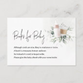ベビー用の書籍メッセージカードベビーはブルーピンク エンクロージャーカード (正面)