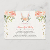 ベビー用の書籍、イースターバニーの書籍要求の挿入 エンクロージャーカード (正面)