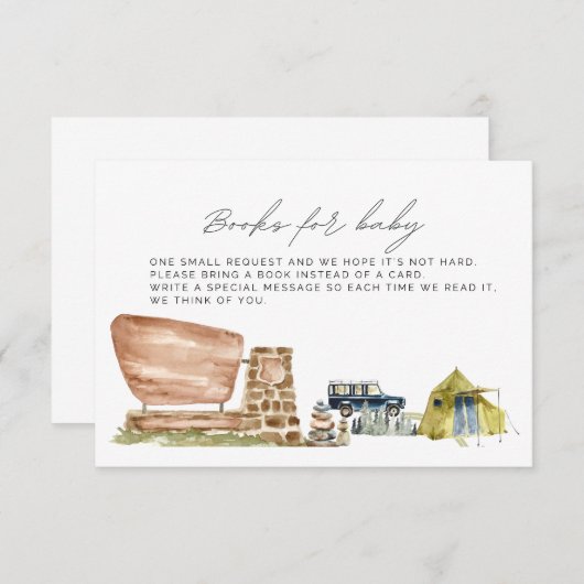 ベビー用の書籍、赤ちゃんシャワー囲いカード、国 エンクロージャーカード (正面/裏面)