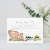 ベビー用の書籍、赤ちゃんシャワー囲いカード、国 エンクロージャーカード (スタンド正面)