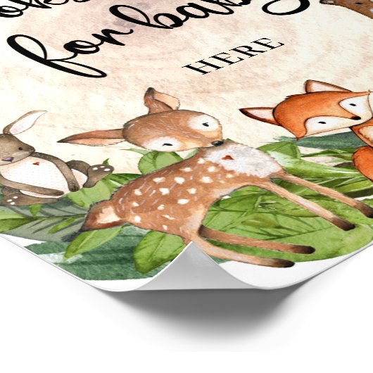 ベビー用の木版動物木版本 ポスター (角)