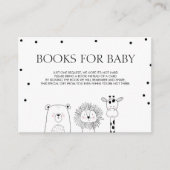 ベビー用の本を持って来る本白黒動物Ca エンクロージャーカード (正面)
