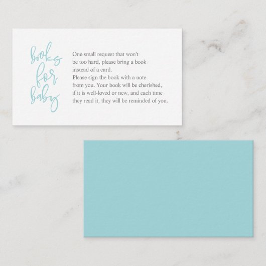 ベビー用の本、クリエイティブティファニーグレースクリプト エンクロージャーカード (正面/裏面)