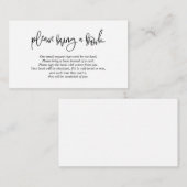 ベビー用の本、クリエイティブブラック エンクロージャーカード (正面/裏面)