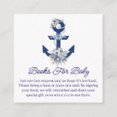 ベビー用の本,フローラ航海の男の子シャワー エンクロージャーカード (正面)