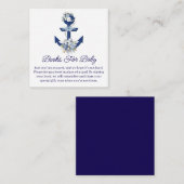 ベビー用の本,フローラ航海の男の子シャワー エンクロージャーカード (正面/裏面)