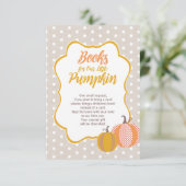 ベビー用の本、ブックリクエスト、ベビーシャワー挿入 エンクロージャーカード (スタンド正面)