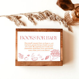 ベビー用の本，地元で育った赤ちゃんシャワー 招待状