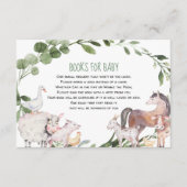 ベビー用の水彩養殖動物の本 エンクロージャーカード (正面)