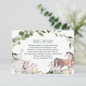 ベビー用の水彩養殖動物の本 エンクロージャーカード (スタンド正面)