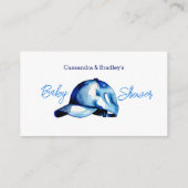 ベビー用の男の子のシャワー本だ エンクロージャーカード (裏面)