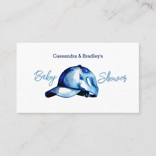 ベビー用の男の子のシャワー本だ エンクロージャーカード (裏面)