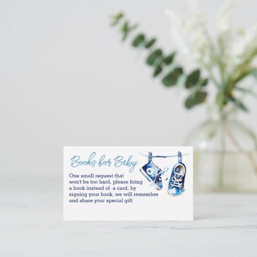ベビー用の男の子のシャワー本だ エンクロージャーカード (スタンド正面)