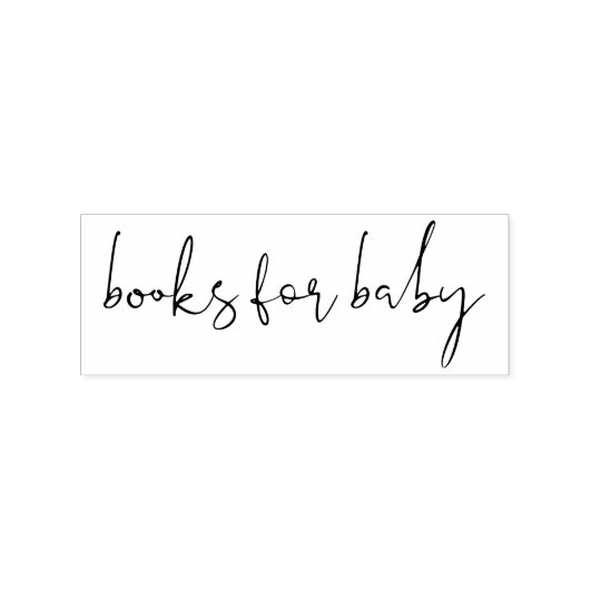 ベビー用の署名スクリプトレタリングブック ラバースタンプ (インプリント)