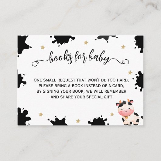 ベビー用の聖なる牛の水のカラーブック エンクロージャーカード (正面)