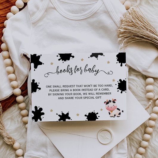 ベビー用の聖なる牛の水のカラーブック エンクロージャーカード