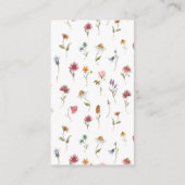 ベビー用の赤ちゃんシャワーブック エンクロージャーカード (裏面)