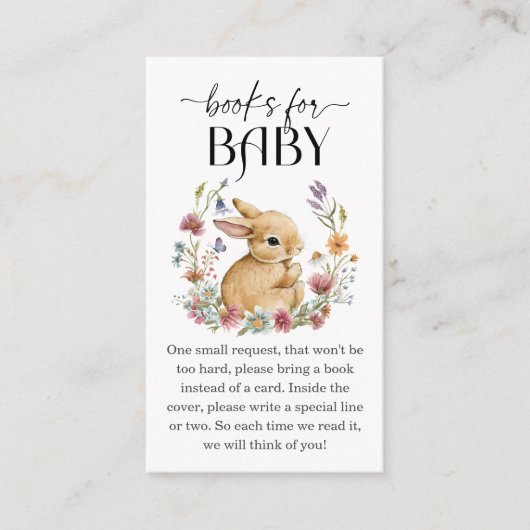 ベビー用の赤ちゃんシャワーブック エンクロージャーカード (正面)