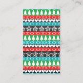 ベビー用の醜いセータークリスマスベビーシャワーブック エンクロージャーカード (裏面)