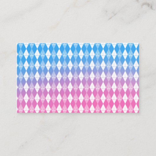 ベビー用の青またはピンクのゴルフブックをティーアップ エンクロージャーカード (裏面)