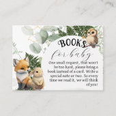 ベビー用ウッドランド動物緑化林ブック エンクロージャーカード (正面)