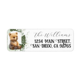 ベビー用ウッドランド動物緑化林ブック ラベル