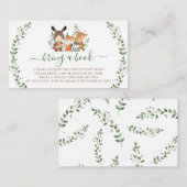 ベビー用ウッドランド緑化森林動物 エンクロージャーカード (正面/裏面)