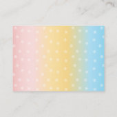 ベビー用カップケーキ又はスタッドマフィンブック エンクロージャーカード (裏面)