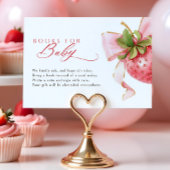 ベビー用コケットいちご赤ちゃんシャワーブック エンクロージャーカード