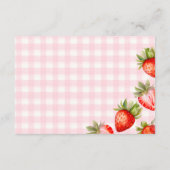 ベビー用コケットいちご赤ちゃんシャワーブック エンクロージャーカード (裏面)