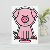 ベビー用ステッカー 招待状 (スタンド正面)