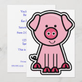 ベビー用ステッカー 招待状 (正面/裏面)