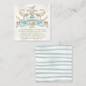 ベビー用ストーククレストウォーターカラーブック スクエア名刺 (正面/裏面)