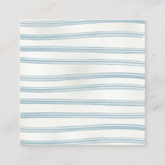 ベビー用ストーククレストウォーターカラーブック スクエア名刺 (裏面)