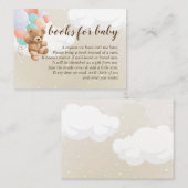 ベビー用テ数々のディベア色バルーン帳 エンクロージャーカード (正面/裏面)